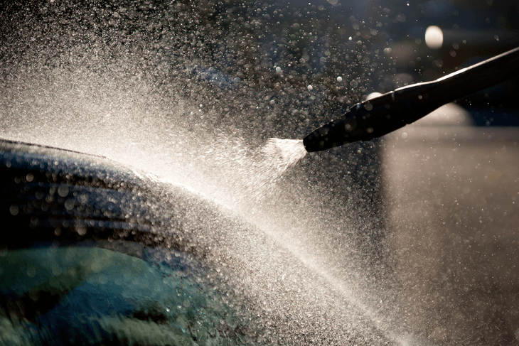 Wide-angle nozzles are perfect for car washing, specifically when foam washing