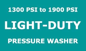 light-duty pressure washer