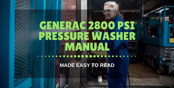 generac 2800 psi pressure washer manual